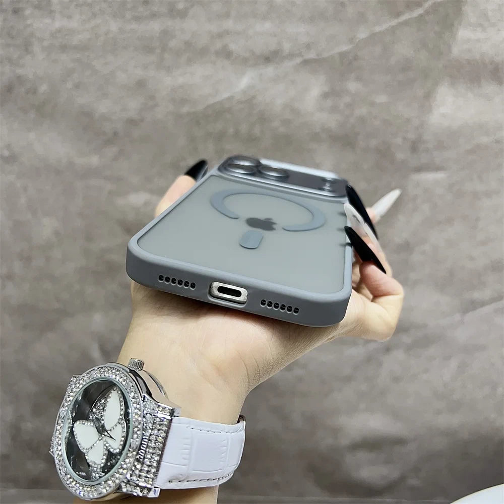 Magnetic Matte Translucent Phone Case